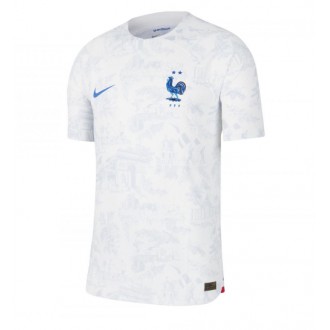 Herren Fußballbekleidung Frankreich Auswärtstrikot WM 2022 Kurzarm